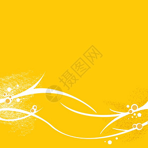 莱纳斯光线花的含有白元素黄色壁纸背景海浪设计图片