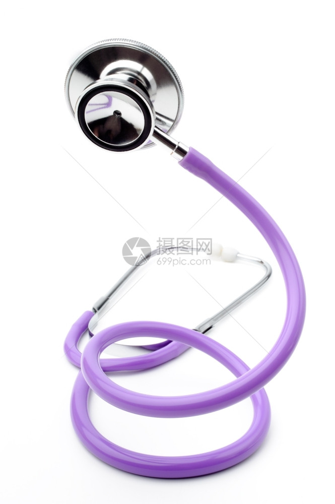 紫色的听诊器图片