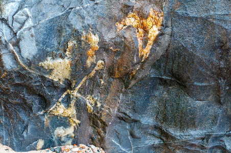 户外古董海石的背景头质感海背景棕色图片