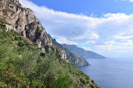 地中海沿岸意大利的山丘滚动着风景摄影神道优美图片