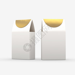 茶叶品牌包装为了白纸和金食品箱包装配有剪切路条的包装用于各种食品饼干糖果茶叶小吃或礼品会商牌设计图片