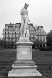 雕塑NympheStatue法国巴黎图利里雅丁砖大理石图片