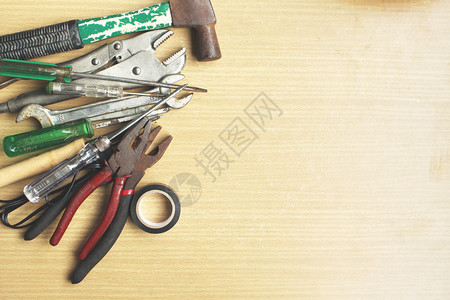 硬件职业维修和建筑工具设备用于修理和建造手图片