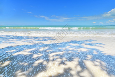 热带地区美丽的沙滩图片