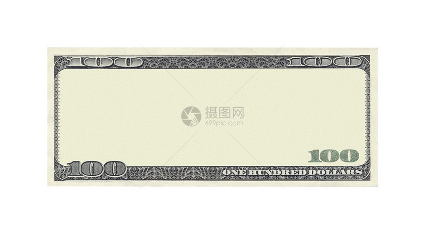 商业联合的资金白背景上孤立的10美元纸币空白图片