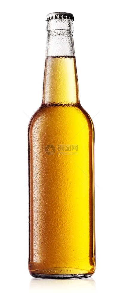 降低白色啤酒瓶底幕下隔着滴子白色啤酒瓶有滴子出去喷图片