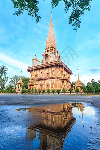 查龙寺普吉岛泰国地标吸引力树图片