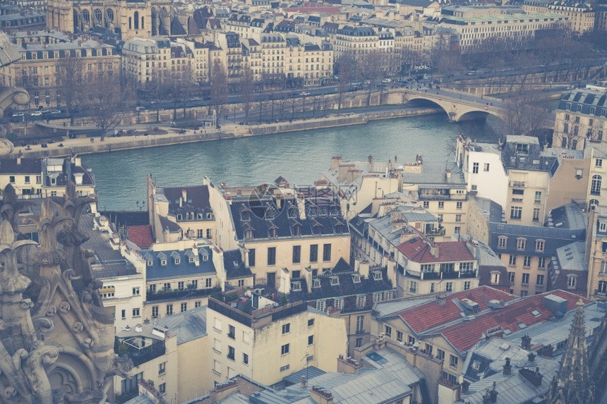 堤旅行巴黎之景圣母大教堂地标图片