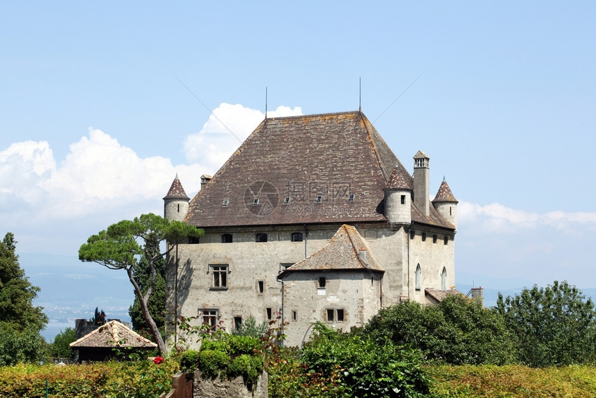 法国的伊科维耶城堡旅行欧洲的古老图片
