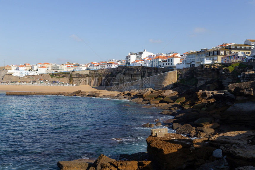 葡萄牙Ericareira的海洋岸线浪旅行悬崖图片