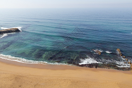 岩石假期葡萄牙Ericareira的海洋岸线极好的图片
