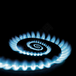 蓝色圆圈火焰能源危机气体燃烧器螺旋循环的理论恶循环概念的深渊鸿沟设计图片