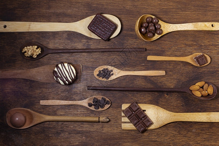 品尝糖巧克力调味品香可口图片