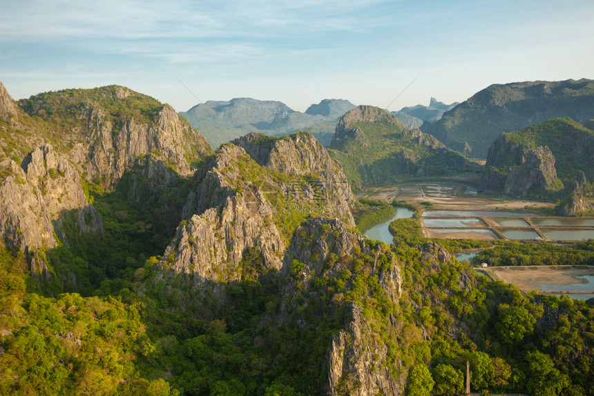 约特环境KhaoSamRoiYot公园山区泰国云图片