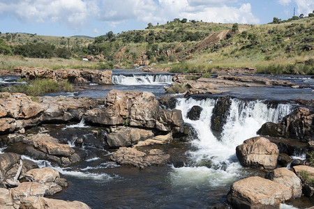 风化位于非洲南部大峡谷和瀑布的全景马鲁特附近伯克斯吸引力图片