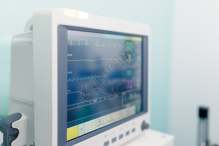频率医院疗生命迹象监测器仪表医院展示脉冲图片