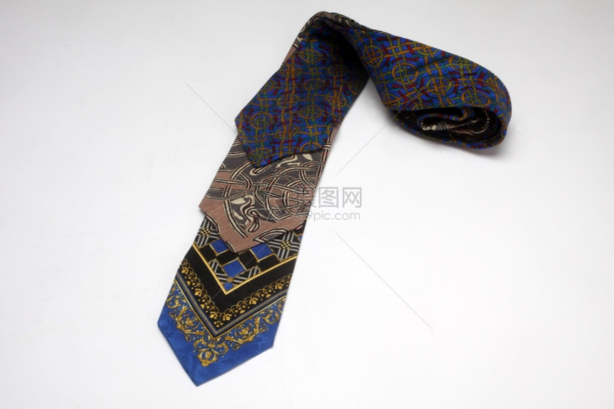 选择不同的有色领带店铺丝绸正式的图片