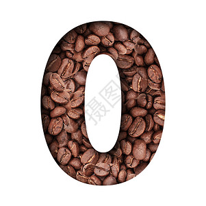 咖啡因农业纸豆背景上的0号数字支架设计时使用图片