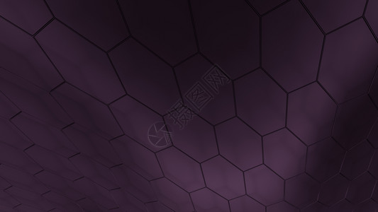 纤维黑色蜂窝三背景3d插图材料六边形图片