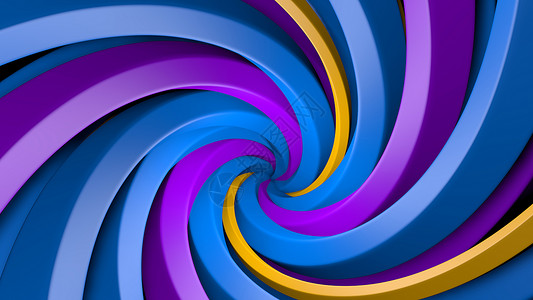 黄心蜜桔由紫色黄和蓝的射流形成背景在圆圈中旋转并心混合形成纹理3D插图由紫色黄和蓝的射流形成背景在圆圈中旋转并心插图混合墙纸海浪艺术设计图片