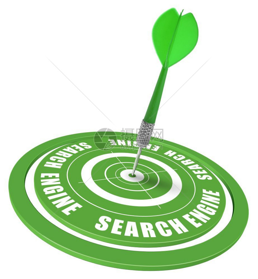 专家顾问挑战搜索引擎SEO搜索引擎优化中关键词搜索的目标符号和dart符号图片