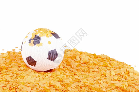 娱乐齿轮匹配橙色面条上的足球是荷兰人对足球的热情象征图片