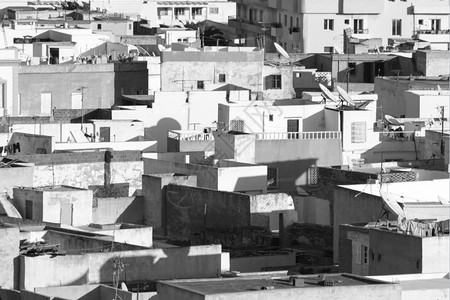 突尼斯人地中海卫星低收入城市住房宅背景