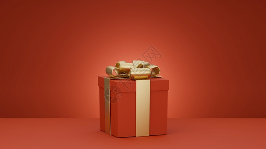 3D圣诞和新年贺礼白色品盒物3D白色的季节插图图片