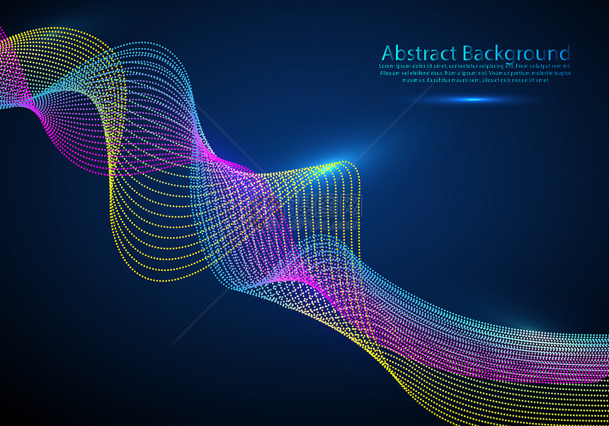 网络粒子流抽象背景声波数据流网络空间未来派图片