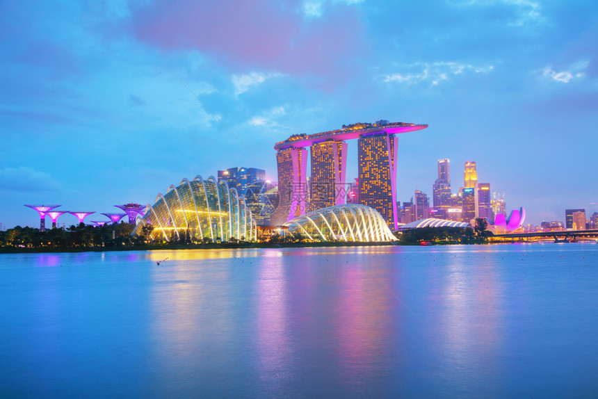 新加坡沙滩码头风景图片
