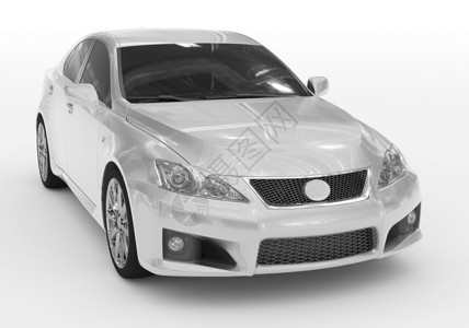 变暗行业白色漆有玻璃前右侧视图3D投影车轮现代的设计图片
