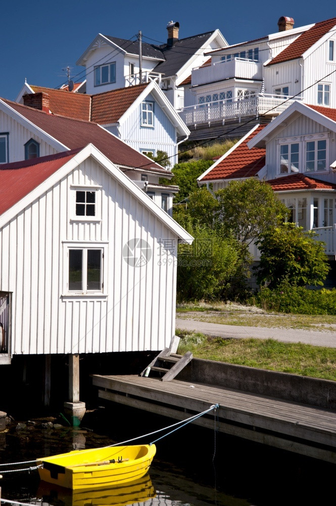 海岸岛屿瑞典阿斯托尔房屋图片