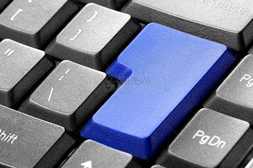 沟通单词笔记本关闭键盘上的蓝色空白按钮键盘上的空白按钮图片