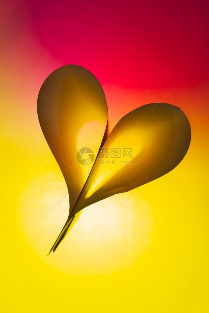 广告背光折叠面纸抽象心脏形状西贝作为墙纸浅深的田地心形图片