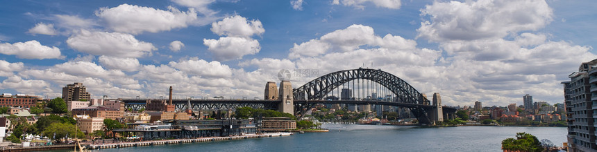 区风景优美市中心悉尼港全景图片