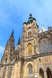 历史基督捷克布拉格的圣维特大教堂图片