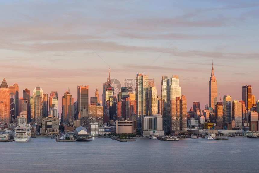 纽约市曼哈顿美国黄昏市中城天际建筑学新的外部图片