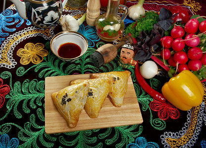 新疆烤包子姆萨克特高清图片