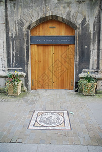 建造联合王国Gloucester的圣迈克尔斯海塔入口处联合的建筑学图片