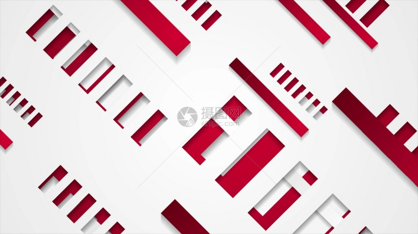 光栅明亮的数字几何红色灰技术抽象背景图片