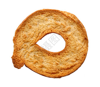 百吉饼食品和饮料单烤面包圈白皮上隔离的单烤面包圈戒指斯克莱兹涅夫图片