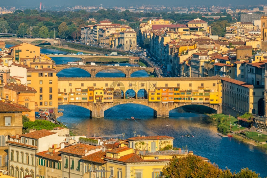 德尔再生城市景观从意大利最高视图的佛罗伦萨天际视图图片