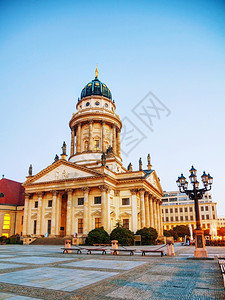 欧洲宗教法国大堂FranzosischerDom德国柏林正方形图片
