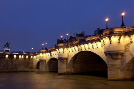 旅行PontNeuf巴黎法国拱门纽夫图片