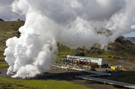 加热蒸汽供应栏杆火山口高清图片