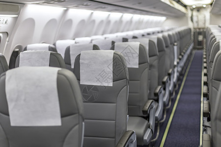 喷气客机空飞座椅和灯光的视图室内假期图片