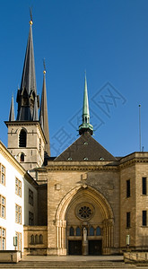 老的结石墙圣迈克尔斯柯教堂卢森堡图片