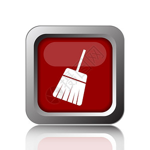 效用扫地机除尘器在白色背景上浏览图标的互联网按钮设计图片