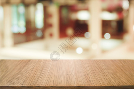 桌子室内的餐饮背景模糊木制表格抽象图片