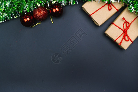 卡片圣诞快乐背景与新年活目的图片